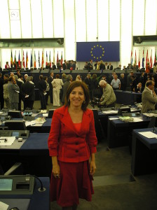 En la toma de posesión en la sede del Parlamento Europeo en Estrasburgo