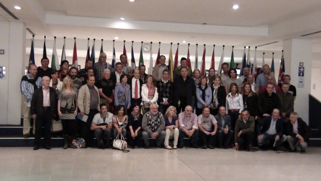 El grupo de cooperativistas vascos en el Parlamento Europeo